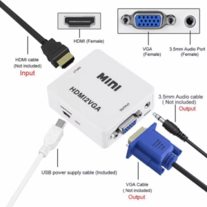 Adapter Box HDMI na VGA JWD-H3
