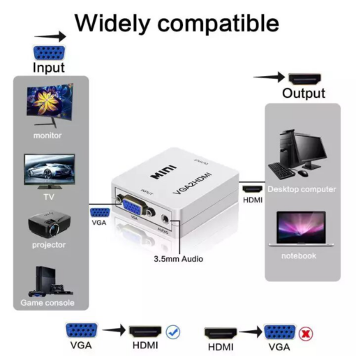 Adapter Box VGA na HDMI JWD-H2 - Image 3