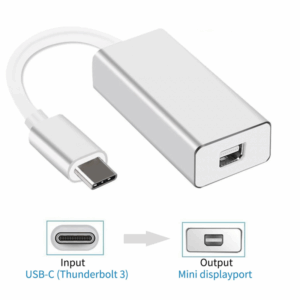 Adapter Type C na mini DP JWD-T16 srebrni
