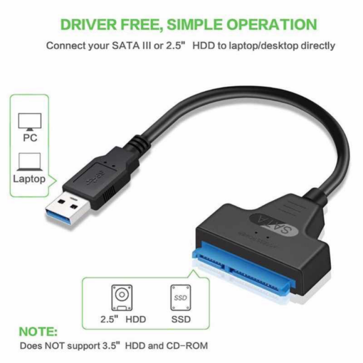Adapter USB 3.0 na SATA JWD-57 - Image 5