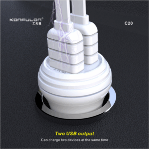 Auto punjac KONFULON C20 5V 3.1A Dual USB