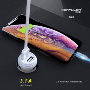 Auto punjac KONFULON C20 5V 3.1A Dual USB