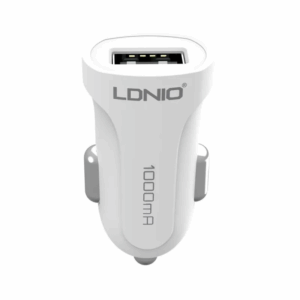 Auto punjac LDNIO DL-C17 2.4A sa Type C kablom beli