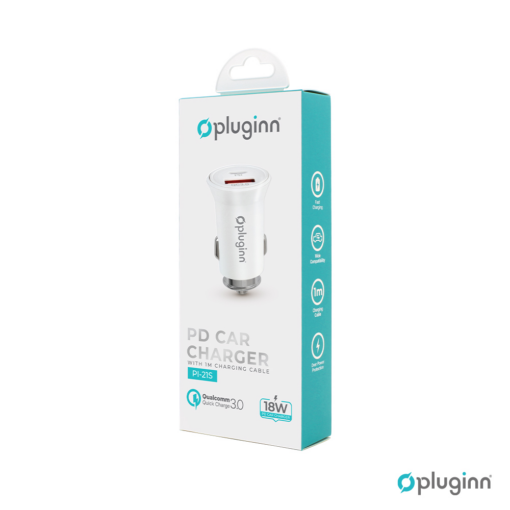 Auto punjac Pluginn PI-21S, PD 20W, QC 3.0 18W, beli - Image 3