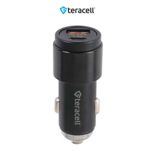 Auto punjac Teracell Evolution TC-11 PD 22.5W + USB QC3.0 20W, 45W (total) sa Type C kablom crni - Image 2