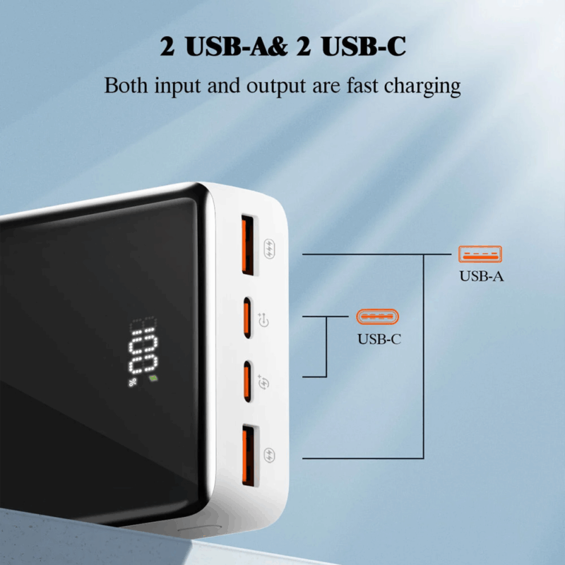 Back up baterija LDNIO PQ22 20000mah, 22.5W, crno bela