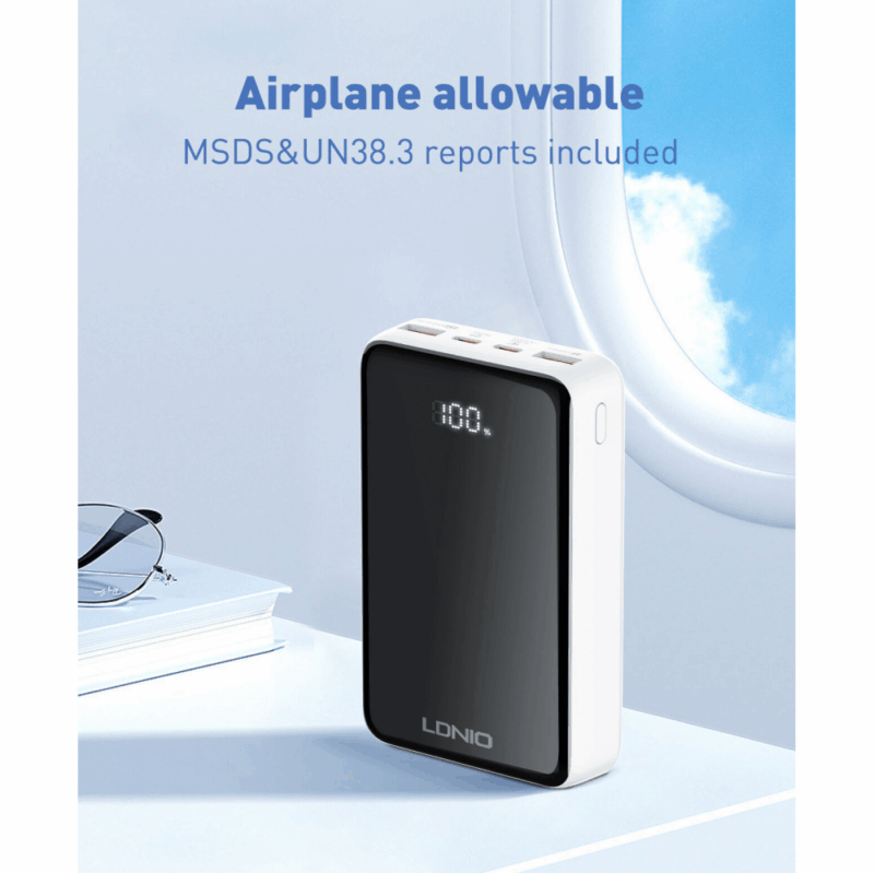 Back up baterija LDNIO PQ22 20000mah, 22.5W, crno bela
