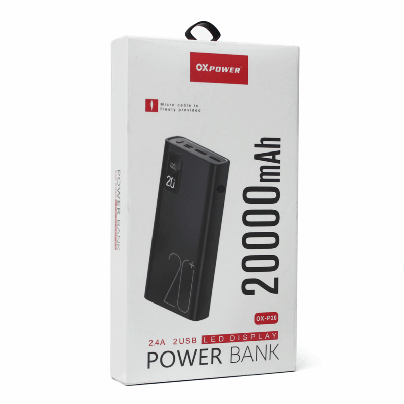 Back up baterija Oxpower P20 20000 mAh crna