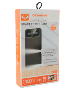 Back up baterija Oxpower PC4-1 4in1 5V 2A 10000 mAh bela