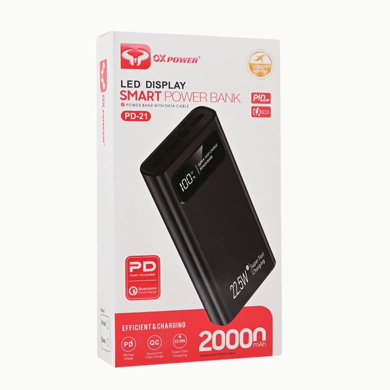 Back up baterija Oxpower PD21 20000mAh crna