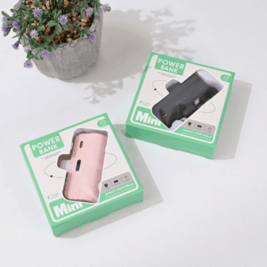 Back up baterija privezak 5000mAh fast lightning crna