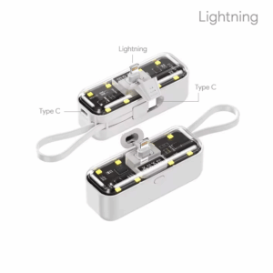 Back up baterija privezak Oxpower 5000mAh lightning bela