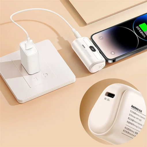 Power bank prenosiva baterija REMAX Capsule series RPP-632 2A Type C 5000mAh plava - Image 4