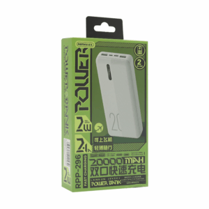 Power bank prenosiva baterija REMAX Landon RPP-296 2.1A 20000 mAh bela