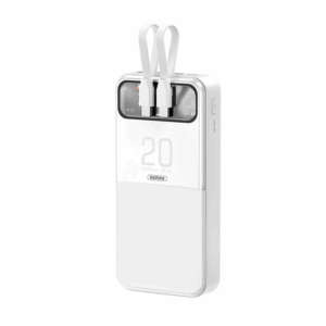 Power bank prenosiva baterija REMAX Stervui series RPP-620 PD 20W + QC 22.5W Fast Charging 20000mAh bela