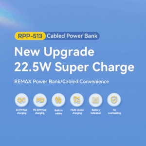 Back up baterija REMAX Suji Series RPP-513 20W+22.5W PD+QC 20000mAh plava