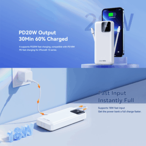 Back up baterija REMAX Suji Series RPP-513 20W+22.5W PD+QC 20000mAh plava