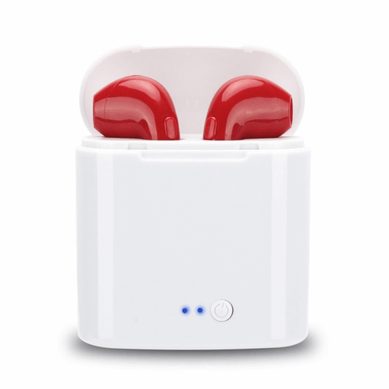 Bluetooth slusalice Airpods i7s TWS crvene HQ