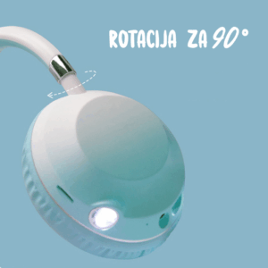 Bluetooth slusalice Cat Ear crne