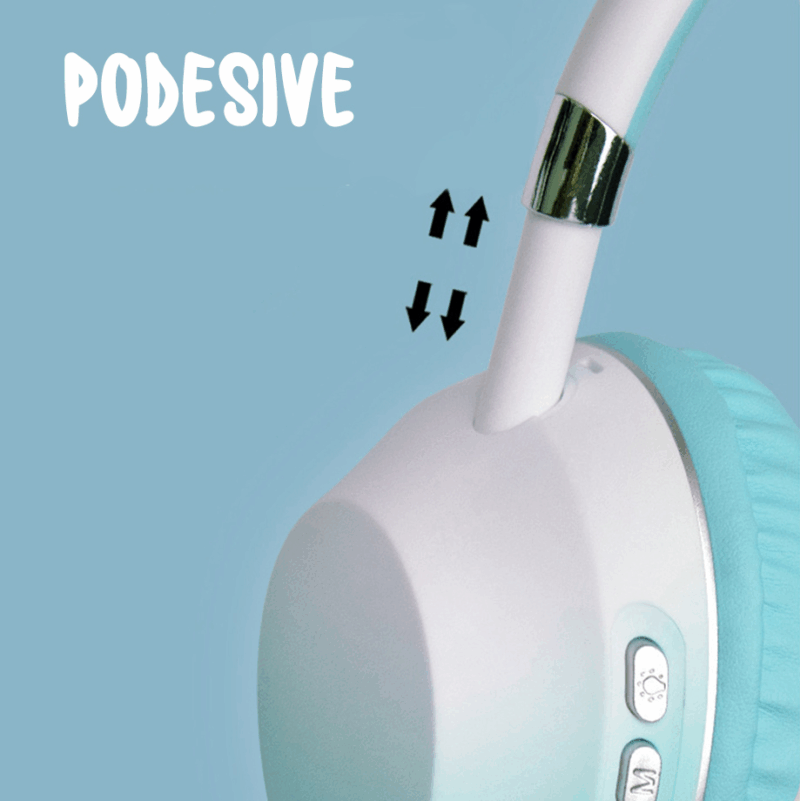 Bluetooth slusalice Cat Ear crne