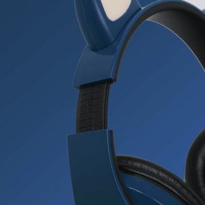 Bluetooth slusalice Cat Ear tamno plave
