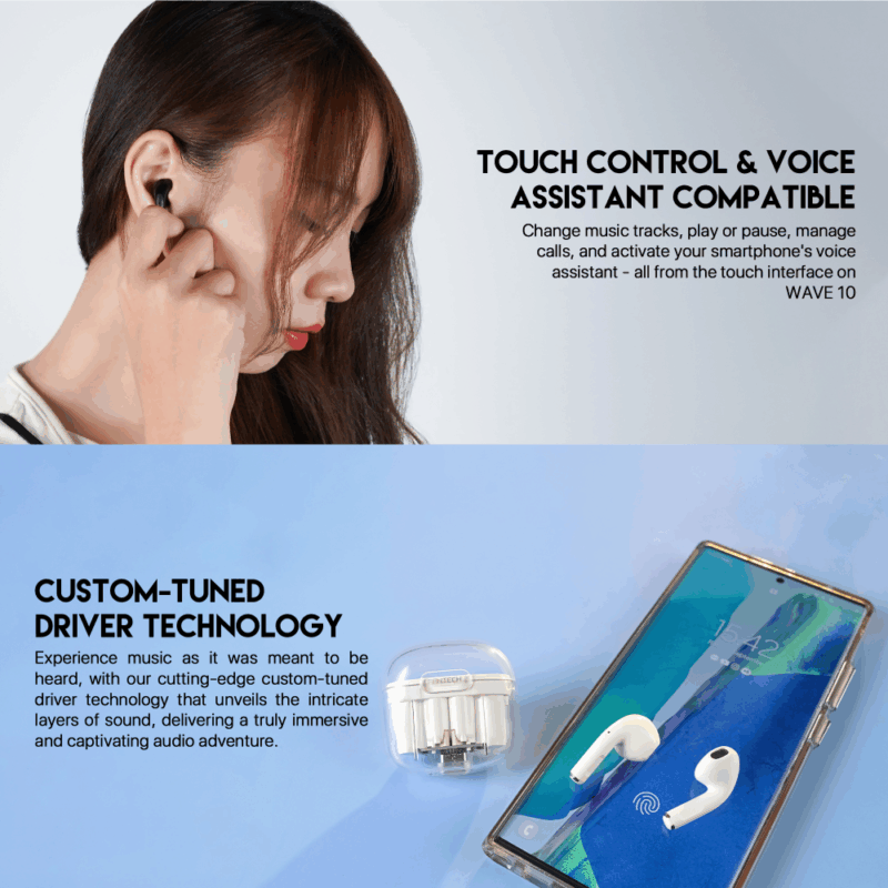Bluetooth slusalice Fantech Wave 10 bele