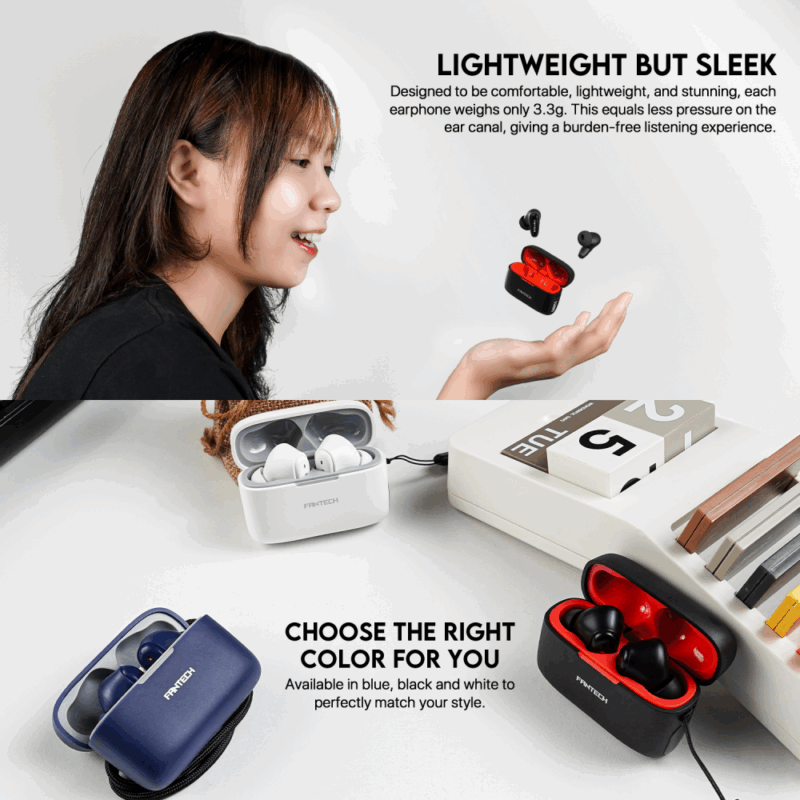 Bluetooth slusalice Fantech Wave 13 bele
