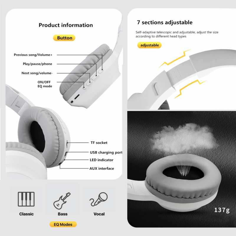 Bluetooth slusalice Sodo SD-703 plave