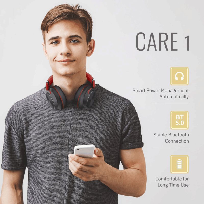 Bluetooth slusalice DOQAUS VOUGE 5 crvene