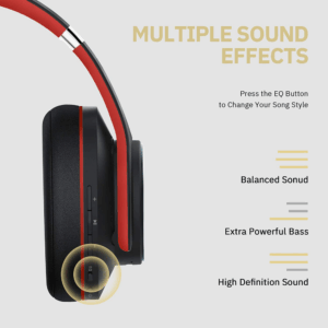Bluetooth slusalice DOQAUS VOUGE 5 crvene