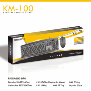 Combo mis i tastatura Fantech KM-100 crni