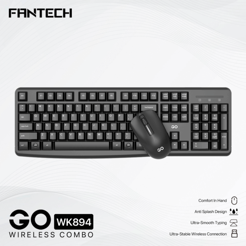 Combo mis tastatura wireless Fantech WK-894 crni
