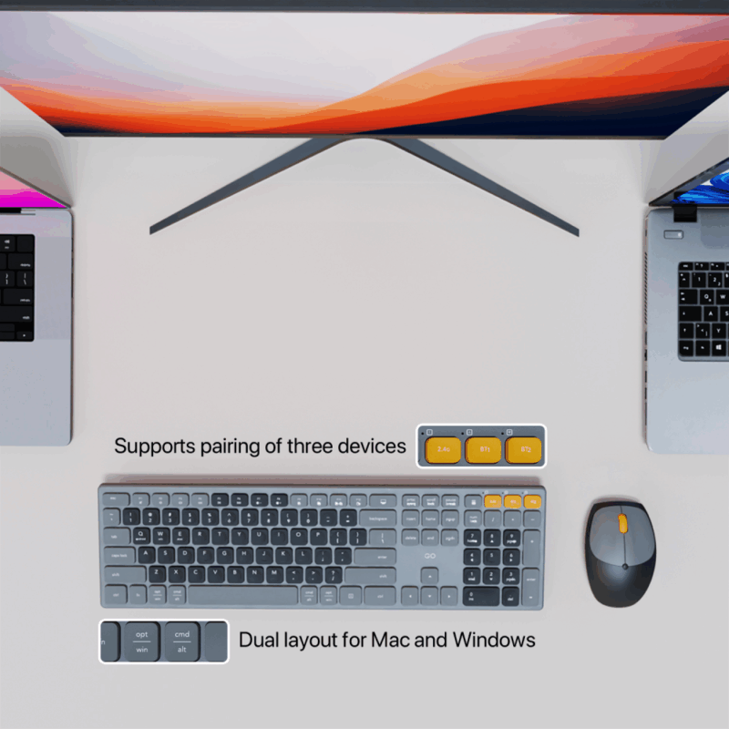 Combo mis tastatura wireless Fantech WK-895 bez