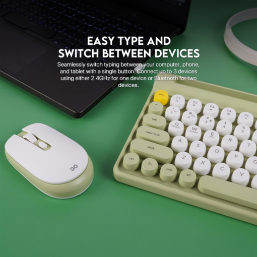 Combo mis tastatura wireless Fantech WK-897 GO Mochi80 narandzasti - Image 5
