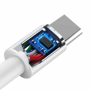 Data kabl KONFULON DC15 PD 18W Type C na Type C beli 1m