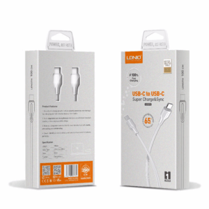Data kabl LDNIO LC121-C 65w, Type C na Type C beli 1m