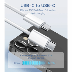 Data kabl LDNIO LC901-C 65W Type C na Type C beli 1m