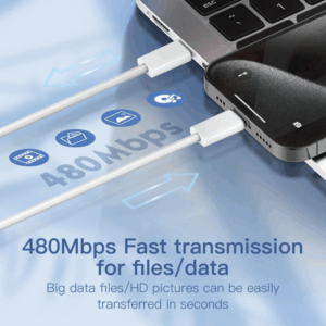 Data kabl LDNIO LC901-C 65W Type C na Type C beli 1m