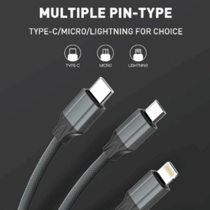 Data kabl LDNIO LS441 micro USB sivi 1m