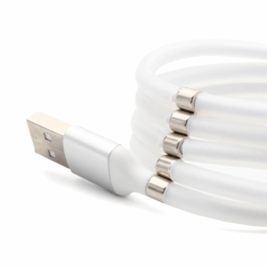 Data kabl magnet micro USB beli