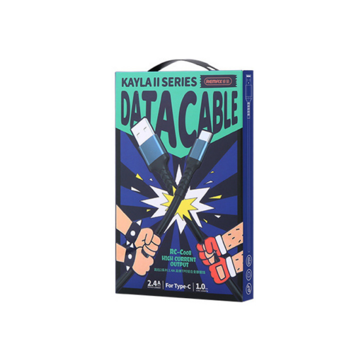 Data kabl REMAX Kayla II RC-C008 2.4 A Elastic TPE Aluminum Type C crni - Image 3