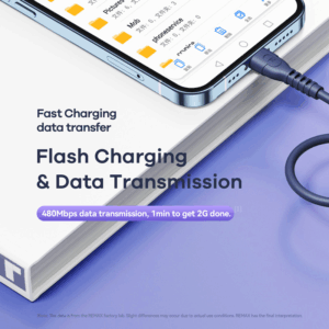 Data kabl REMAX Ledy PD 65W Fast Charging RC-C022 C-C beli 0.3m
