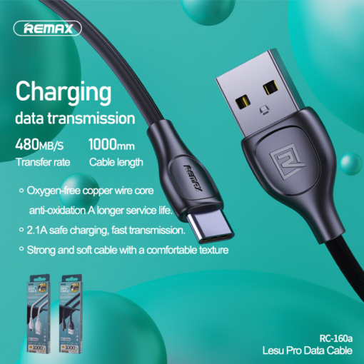 Data kabl REMAX RC-160a 2.1A Type C beli - Image 3