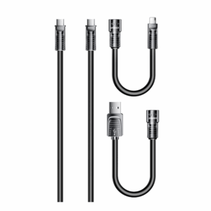Data kabl REMAX RCC-168 Lyncharge Series 60w 4-in-1 Zinc Alloy  crni