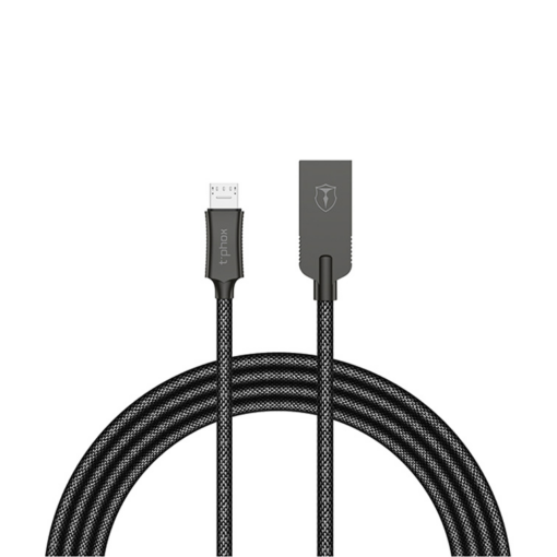 Data kabl T-phox T-M809 Zinc Holly micro USB crni 1m - Image 3