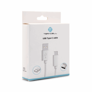 Data kabl Teracell Plus 2.4A Type C crni 2m