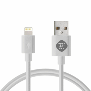 Data kabl Teracell Plus 2.4A za iPhone lightning beli 1.2m
