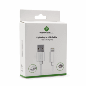 Data kabl Teracell Plus 2.4A za iPhone lightning crni 1.2m