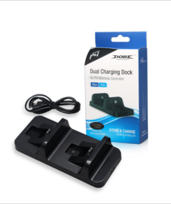 Dobe TP4-002 Punjac za PS4 kontrolere dual crni