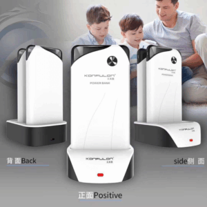 Dock station + 3x back up baterije KONFULON PS01 10000 mAh bele
